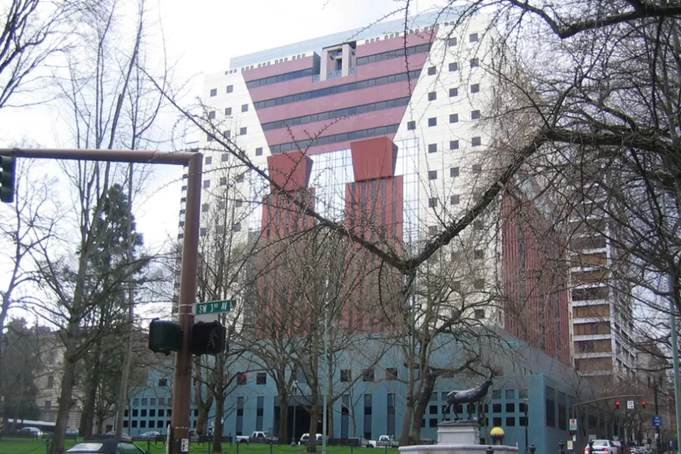 The Portland Building, designed by Michael Graves